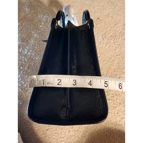 NWT Michael Kors Mercer Black Pebbled Leather Medium Crossbody Satchel Bag. - Picture 8 of 8